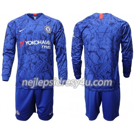 Fotbalové dres Chelsea Dětské Domácí 2019/20 Dlouhý Rukáv